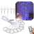 300 LED curtain lights with remote control, 8 lighting modes, USB powered, 3x3m, RGB, IP65, HT, with hooks