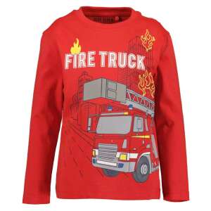 Tricou cu mânecă lungă roșu pentru băieți Blue Seven cu imprimeu cu camion de pompieri - Bebeluși și copii mici
