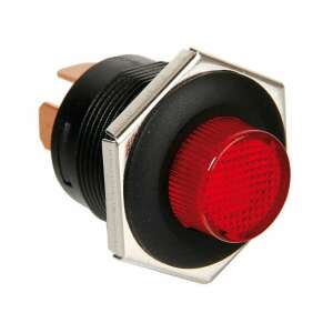 Red 12V/24V 5A LED illuminated push button switch - Light Switch