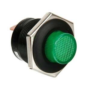 Green 12V/24V 5A LED indicator switch - Light Switch