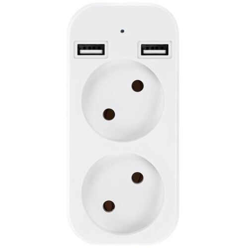 Front view of iUni AD1 Dual Adapter Spy Camera with USB ports