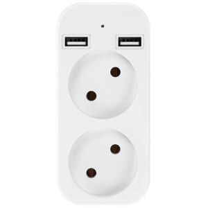 Vorderansicht der iUni AD1 Dual Adapter Spionagekamera mit USB-Anschlüssen - IUni