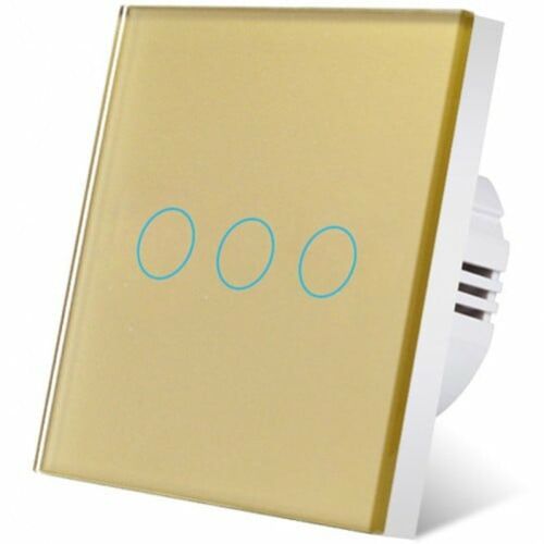 iUni 3F Touch Switch, Glass-proof, LED, Gold, Gold