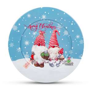 Bewello 	Bewello Karácsonyi tálca - fém - manó- 33 cm 58555a