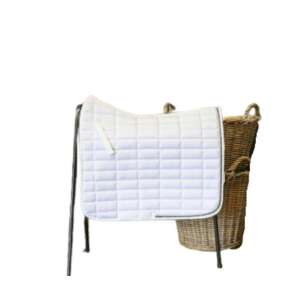 Fehér steppelt nyeregalátét díszítő kövekkel, HB Zita Díjlovagló Nyeregalátét - Nyeregalátét