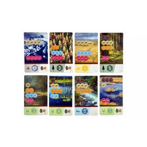 Cascadia Gördülő Dombok társasjáték lapkák - Gémklub