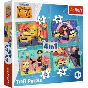 Trefl: Minions puzzle 4 u 1 - 35, 48, 54, 70 komada 109770854 - Trefl Puzzle