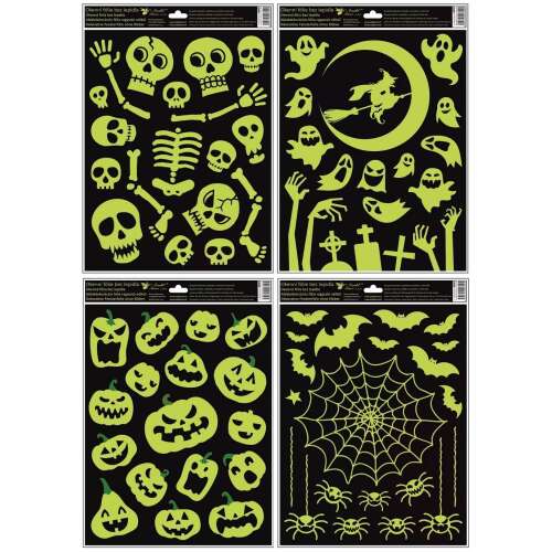 Naljepnica za prozor s Halloween motivom, 30 x 42 cm - raznolike 109771021