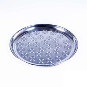 TOO KT-456 40 cm kerek rozsdamentes acél tálca - Tálca