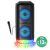 Media-Tech MT3183 Karaoke Bluetooth hangszóró mikrofonnal, 50W, fekete, disco fények, 13 órás akkumulátor