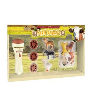 Set de jucării cu proiector Animale de la fermă, lanterna proiectează imagini cu animale de la fermă pe perete, perfect pentru copiii care iubesc animalele de la fermă - Lampi de veghe si proiectoare