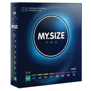 MY SIZE PRO 45mm Kondome Box, Slim Fit, für komfortablen Schutz - My.Size