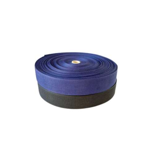 50 méter hosszú, 50 mm széles kék és fekete futószárazó kötél