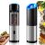 Elegant Electric Spice Grinder - Stainless Steel - with spices and food