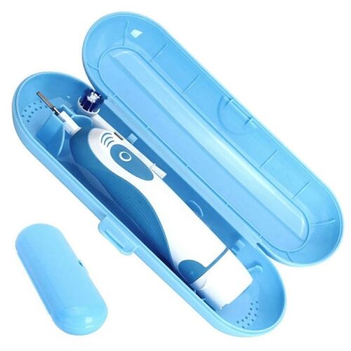Suport - Electric Toothbrush Case, with space for 2 heads, Blue - Blue 131326541