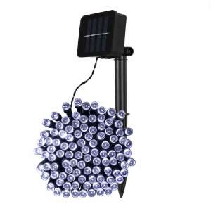 Lampki solarne, 50 metrów długości, 500 LED, ciepły biały, z pilotem - Nonbrand Lightshine