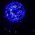 50m LED fényfüzér, kék, fekete kábel, 240 LED, 8 fényhatás