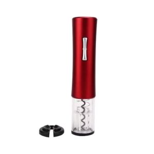 Red Electric Wine Opener with Foil Cutter on white background - Wine Opener & Corkscrew