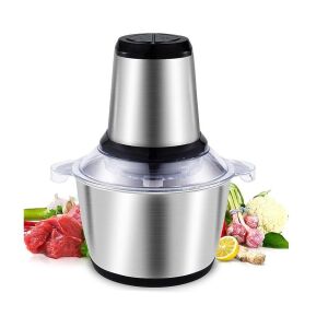 Electric Meat Grinder, 850W 2L or 1200W 3L, 2 Speeds, Stainless Steel, Silver - 3L