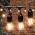 Outdoor LED String Lights with warm white bulbs