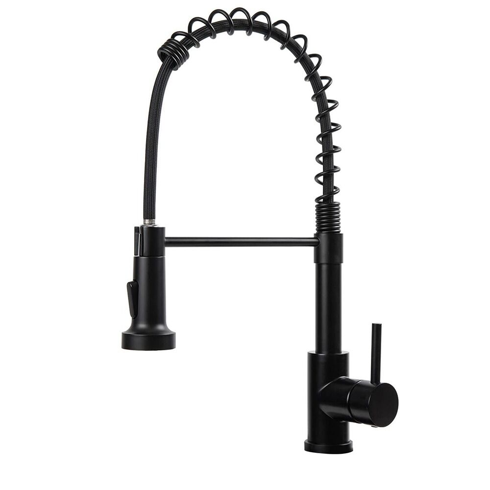 Timeless Tools Mosogató csaptelep flexibilis csővel, levehető zuhanyfejjel, fekete