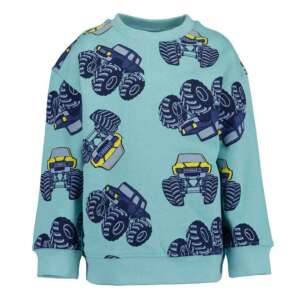 Bluza Blue Seven z motywem Monster Truck, miętowa, widok z przodu - Sweter dziecięcy