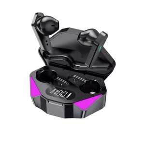 Casti In-Ear Wireless, Bluetooth 5.1, X1, Reducere zgomot, sport, Display digital, LED, Negru - Headphone and Bluetooth Speaker