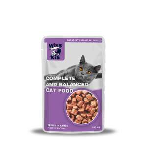 Nedves táp macskáknak nyúllal, Felnőtt, Miss Kis, 100 gr