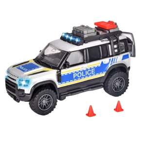 Majorette Land Rover Rendőrségi autó játék, villogó fényekkel és bójákkal - Majorette