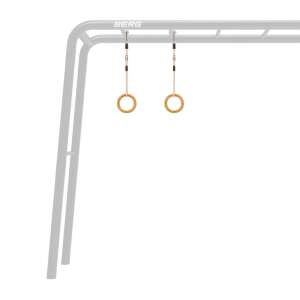 Pierścienie gimnastyczne Berg, drewniane pierścienie gimnastyczne na plac zabaw na świeżym powietrzu - Gry i sprzęt na świeżym powietrzu