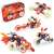 Clixo magnetic building toy set, 30 pieces, Mars Rovers, build space vehicles, glow in the dark, for ages 6-10, example of built vehicles