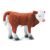 Collecta Hereford Calf Figurine, 5 x 4 cm 109827809