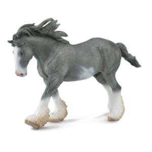 Black Clydesdale Stallion figure, Schleich toy, horse figurine - Schleich Figure