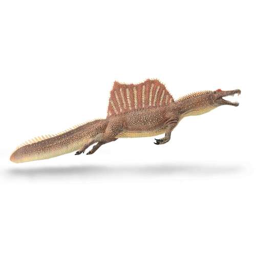 Hand-painted Spinosaurus dinosaur figure with movable jaw, Deluxe format, 37 cm long
