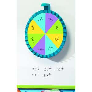 Jumbo Magnetic Spin Wheel classroom game for kids, colorful wheel with writing space - Learning Resources Developmental Toy for School-Age Kid