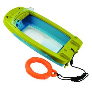 Educational Insights GeoSafari Barcă Explorator Subacvatică, o barcă din plastic verde și albastră cu o lupă, perfectă pentru explorarea lumii subacvatice - Scufundări