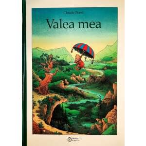 Az én völgyem children's book by Claude Ponti, featuring a whimsical illustration of a valley with a flying creature - Book