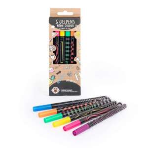 Trendhaus 6 pack neon gel pens in a box - Pen