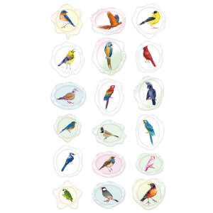 Avenir Madár Matricák - Pecsétviasz Hatás - 18 db