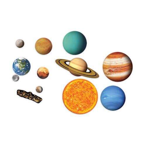Óriási mágneses Naprendszer készlet, tartalmazza a Napot, a bolygókat, az aszteroida övet és az útmutatót
