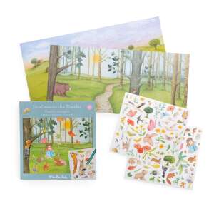Moulin Roty Les Rosalies transfer stickers activity set with forest scene, stickers, and booklet - Sticker, Magnet