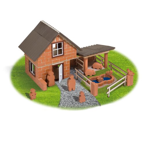 Teifoc Miniature Brick Building Set - Farm