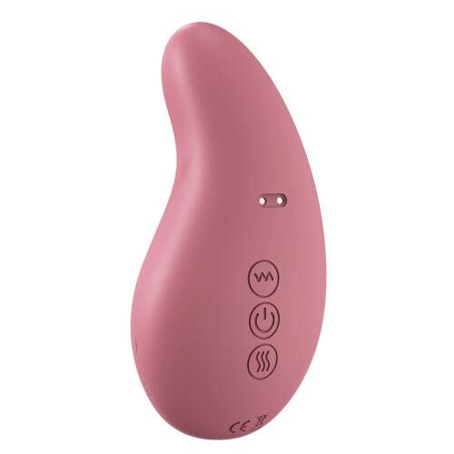 Pink breast massage device for lactation stimulation, with heat and vibration functions