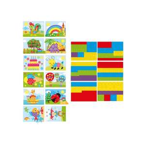 Grafix Színek și formák set autocolante conținut: foi autocolante și foi de hârtie colorate - Grafix