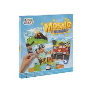 Set Grafix Mozaic pe numere pentru copii, activitate artistică mozaic creativă - Grafix