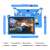 ILIKE 7 inch Kids Tablet with protective case, blue color, showing the tablet's different ports and features