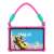 Pink ILIKE 7" Kids Tablet with protective case and lanyard, showcasing its front view