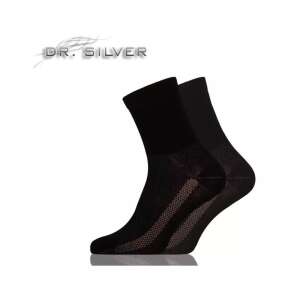 Dr. Silver Medical ezüstszálas bokazokni, fekete (41-43)