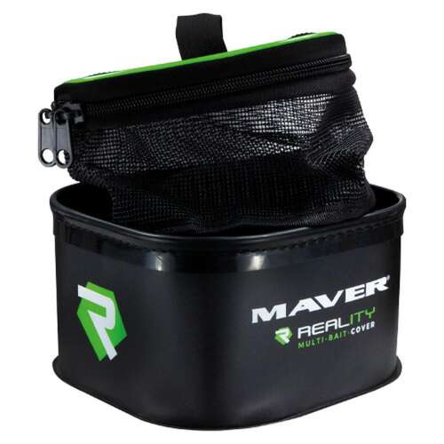 Maver Reality Multi Bait Cover - Fekete csalis doboz hálós tetővel horgászathoz - Horgász vödör