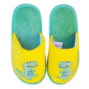 Papuci de casă SPROX galben-verzi cu dinozaur pentru copii, mărimea 29 - Bebeluși și copii mici